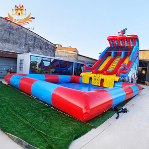 चांदनी वाणिज्यिक <span class=keywords><strong>inflatable</strong></span> किड्स पार्टी स्पाइडर मैन वाटरस्लाइड बूय पानी स्लाइड कैसल स्विमिंग पूल पीवीसी सामग्री 600 - Product Image 1