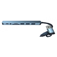 BAJEAL - Estación de Conexión Multipuerto Tipo C de Doble Cabezal 8 en 1 de Alta Calidad, USB 3.0, Aleación de Aluminio, en Oferta