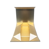 Boîte cadeau magnétique rigide noire mate de luxe personnalisée, emballage en carton premium avec logo pour cadeaux d'entreprise et de vente au détail