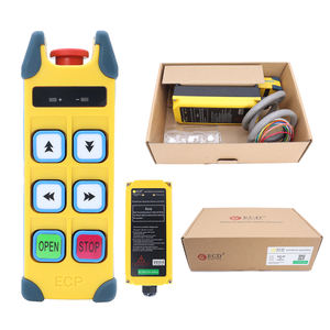 Control remoto de grúa industrial Radio inalámbrica 868MHz Material de PC con función de choque Código fijo y rodante Certificado FCC - Product Image 1