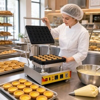 Machine commerciale à tartelettes aux œufs 30 moules, antiadhésive, équipement de boulangerie pour tartelettes cantonaises, portugaises, au fromage et mini-tartes