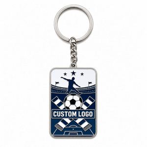 Porte-clés personnalisés avec logo de club de football, porte-clés en métal, souvenirs de la ligue de footballeurs, épingles de revers - Product Image 3