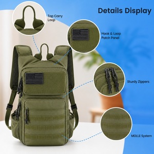 Mochila Táctica Impermeable LUPU, Mochila Molle con Múltiples Compartimentos, Mochila de Senderismo, Camping, Viajes y Actividades al Aire Libre - Product Image 2