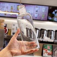 Prix d'usine Logo personnalisé 500ml Bouteille d'eau en verre à la mode à haute teneur en borosilicate
