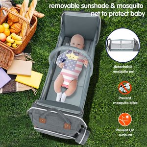 Sac à dos multifonctionnel pour bébé et maman, idéal pour les voyages en plein air, imperméable, portable, toutes saisons, pour papa - Product Image 4