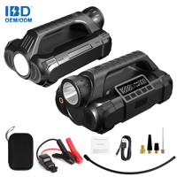 Démarreur de voiture 4-en-1 IBD avec batterie au lithium, pompe à air et kit d'urgence 16000-28000mAh, courant de crête 4000A pour camion et moto