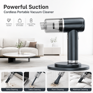 OEM ODM <b>Portable</b> 15KPa Cordless Car <b>Vacuum</b> Cleaner Brushless Handheld Air Duster Blower Inflator with Multi Nozzles - Product Image 4
