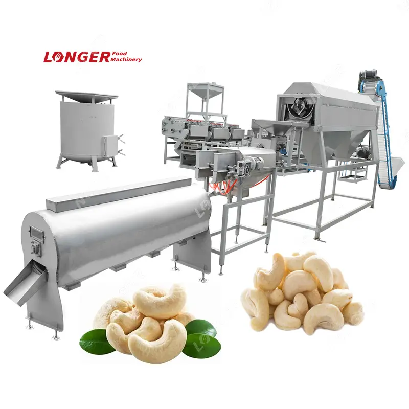 Volautomatische Ruwe Kaju Caju Productielijn Met Kleinschalige Cashewnootverwerkingsmachine