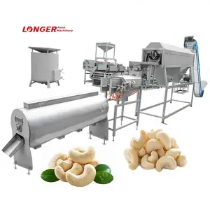 Máquina de procesamiento de nueces de anacardo, línea de producción totalmente automática de Kaju Caju crudo, rodamiento a pequeña escala