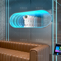 Kaca Cermin Infinity Kustom untuk Dekorasi Dinding Klub Malam, KTV, Bar, Lounge, Dekorasi Klub Modern, Hiasan Dinding Gantung