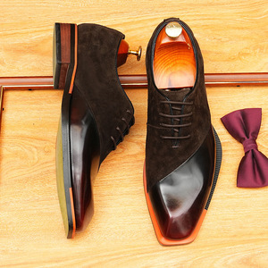 Zapatos de vestir de lujo para hombre, de alta gama, hechos a mano, estilo italiano, tipo Oxford. - Product Image 1