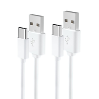 Cable de Carga Rápida USB-A a Tipo-C, Precio de Fábrica, 5V/2A, USB 2.0, 480Mbps, Cable de Transmisión de Datos TPE, 1M/1.5M/2M para Banco de Energía
