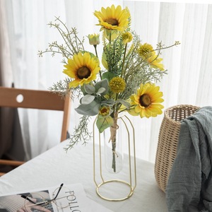 Ramo de Girasoles Artificiales Thousand Moss CF01123, Decoración para Bodas y Hogar, Arreglo Floral de Simulación - Product Image 2