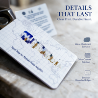 Carte-clé d'hôtel personnalisée en PVC, intelligente, étanche, RFID NFC, 13,56 MHz, puce 1K, carte cadeau d'entreprise, carte de membre CR80