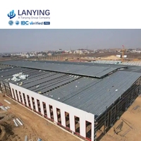 Cadre de construction de structure en acier métallique pour l'usine d'atelier d'entrepôt-projets de construction en métal personnalisés
