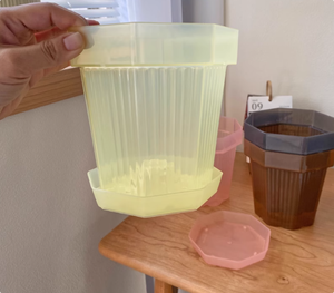 Gran oferta, <span class=keywords><strong>maceta</strong></span> suculenta Octagonal <span class=keywords><strong>de</strong></span> 6 pulgadas, lavabo <span class=keywords><strong>de</strong></span> luz antiniebla <span class=keywords><strong>DE</strong></span> ESTILO duradero, macetas <span class=keywords><strong>de</strong></span> <span class=keywords><strong>plástico</strong></span> transparente coloridas con bandeja <span class=keywords><strong>de</strong></span> columnas <span class=keywords><strong>de</strong></span> aire - Product Image 2