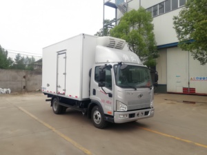 Nouveau camion <span class=keywords><strong>frigorifique</strong></span> FAW 150 chevaux, <span class=keywords><strong>véhicule</strong></span> de transport <span class=keywords><strong>frigorifique</strong></span> 5-20 tonnes, conduite à droite/à gauche, camions légers - Product Image 3