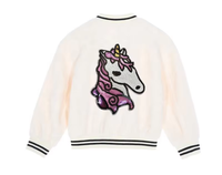 Chaqueta de Béisbol Desmontable con Lentejuelas para Niñas Pequeñas, Abrigo Universitario con Botones y Bolsillos Delanteros, Ropa Exterior Casual Urbana para Niños