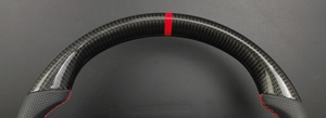Volant de voiture sport personnalisé <span class=keywords><strong>RS</strong></span> en fibre de carbone et cuir perforé pour Audi A3 A4 A5 A6 A7 A8 <span class=keywords><strong>Q3</strong></span> Q5 Q7 S/<span class=keywords><strong>RS</strong></span> <span class=keywords><strong>Line</strong></span> - Product Image 3