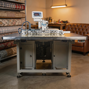 Machine à coudre industrielle à plat programmable automatique 60x40cm, informatisée, haute vitesse, à aiguille simple, nouveau roulement - Product Image 1