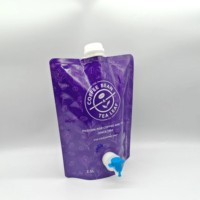 Boîte personnalisée résistante, stabilité, fond recyclable, rechargeable, sac à jus alimentaire, poche en aluminium, plastique, 1l-5L