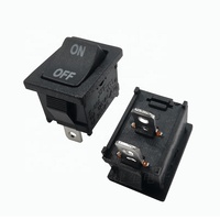 6A250V/10A125V 2Pin interrupteur à bascule PA66 matériel interrupteur à bascule carré fonction marche-arrêt interrupteur à bascule impression ON OFF
