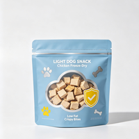 Sachet d'emballage personnalisé pour friandises pour animaux de compagnie, directement de l'usine, en aluminium haute barrière, avec fermeture éclair, pour petits animaux