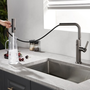 Robinet d'évier à tête de pulvérisation à 3 fonctions Wasserhahn avec bouton interrupteur filtre mélangeur d'eau purifiée Rubinetteria - Product Image 2