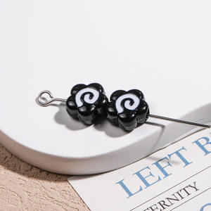 Pez pequeña flor forma Lucite plástico acrílico cuenta suelta DIY teléfono móvil cadena bolsa cadena accesorio - Product Image 5