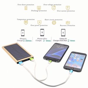 Meilleures ventes : Batterie externe solaire 10000 mAh avec 2 ports USB et LED pour téléphone portable - Product Image 3
