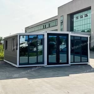 Передвижная гостиная вилла 20 футов 40 футов Роскошный складной отель гостевой дом <span class=keywords><strong>2</strong></span> 3 спальни сборный расширяемый контейнерный дом - Product Image 1
