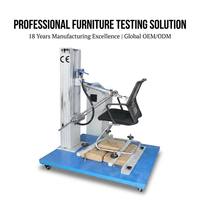 Machine d'essai de fatigue à charge dorsale pour chaise de bureau, testeur de mécanisme d'inclinaison, machine de test de durabilité, machine de test de poussée répétée pour dossier de chaise