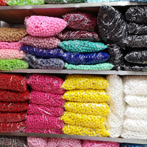 Pompons en polyester 1/1,5/2/2,5/3 cm, colorés, petits accessoires de bricolage pour projets faits main - Product Image 2
