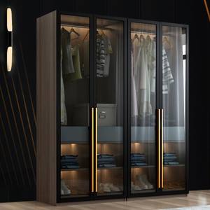 Garde-robe en bois pour chambre à coucher, vêtements de rangement modernes,