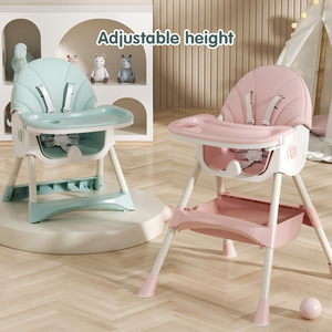 <span class=keywords><strong>Chaise</strong></span> haute confortable pour bébé et enfant, 4 en 1, avec hauteur réglable, pliable, <span class=keywords><strong>chaise</strong></span> de repas pour bébé avec roulettes - Product Image 5