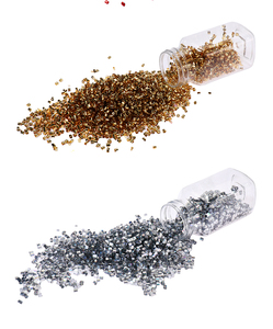 Forme spéciale de paillettes, tube circulaire en plastique, perles de bingsu, paillettes pour bricolage - Product Image 4