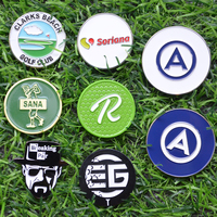 Marqueur de balle de golf magnétique en émail souple, prix d'usine, marqueur de balle de golf Masters, accessoires de golf
