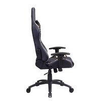 Fauteuil de Gaming 4D Moderne et Minimaliste avec Accoudoirs et Repose-Pieds Convertibles, Éclairage RGB Cool, Télécommande, Siège Exécutif Haut de Gamme en Synthétique