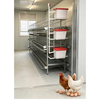 Système de cage à volailles en forme de H galvanisé haute résistance pour poules pondeuses, cailles et petits oiseaux dans les fermes commerciales