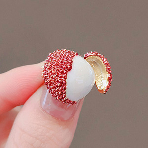 เข็มกลัดมุกลายดอกไม้หรูหราชุดสูทผู้หญิงกันลื่นประดับเพชร - Product Image 4