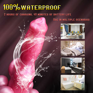 YOCY 20 Modi Vibrator Dildo Tier Wolf Anal Plug 6.9CM Knoten Schub Dildo Strapon Sexspielzeug für Paare Lesben Mastur bator - Product Image 5