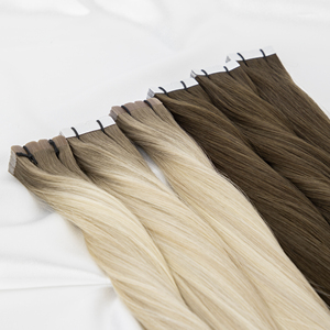 Extensiones de Cabello Humano 100% Chino, Mini Invisibles, Largas, con Cinta Adhesiva, Cabello Virgen Indio y Ruso, Método de Inyección - Product Image 1