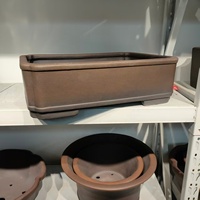 Pot à bonsaï Yixing rectangulaire fait main, de haute qualité, antique et non émaillé, best-seller