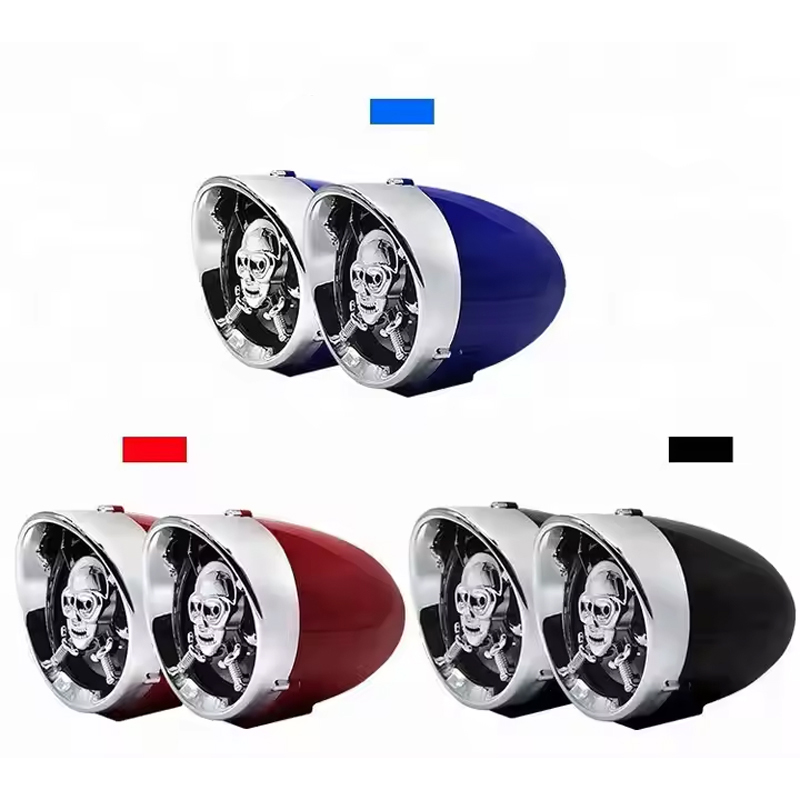 Bluetooth Motorcycle Speaker with Alarm & Colorful LED Lights