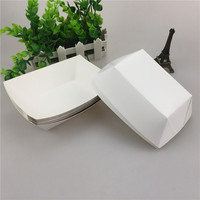 Sushi Boat Paper Tray Box Tray Fast Food Packaging Set for Empanadas and Thick French Fries