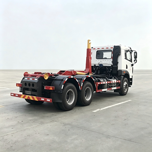 รถบรรทุก FAW Jiefang 6x4 แบบ Hook Lift สำหรับขนส่งขยะ โครงสร้างแข็งแรง พร้อมแขนเกี่ยวสำหรับยกขยะ เหมาะสำหรับโครงการจัดการขยะ - Product Image 4