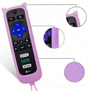 Luminous Silicone Case for TV Remote Control <b>Dust</b> Cover Anti-slip Protective Holder <b>Dust</b>-proof Living Room Single Tier - Product Image 3