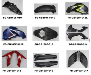 Bagian Bodi Motor CB160F  Tutup Samping Tangki Bensin Kiri atau Kanan - Product Image 4