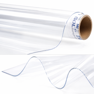 Wholesale Factory Price Waterproof Soft Super clear <b>Roll</b> Transparent Pvc <b>Plastic</b> Film - Product Image 1