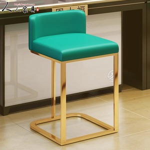 Moderno semplice di lusso <span class=keywords><strong>in</strong></span> <span class=keywords><strong>ferro</strong></span> sgabello alto per la casa sala <span class=keywords><strong>da</strong></span> pranzo <span class=keywords><strong>in</strong></span> palestra davanti alla barra luminosa sedia con schienale <span class=keywords><strong>in</strong></span> PU per sala - Product Image 6